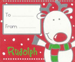 Self Adhesive Christmas Tags 58 x 70 mm pk 60