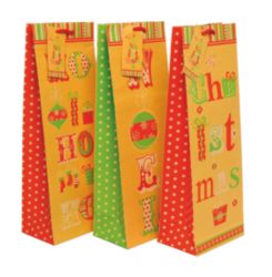 Noel Bottle Bags 355 x 125 x 85 mm pk 2