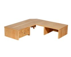 Oakwood Corner Desk Hutch 