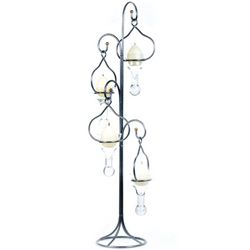 Tall Candle Holder with Candles