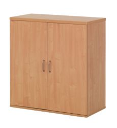 Newbury Office Environment Low Cupboard Beech 80W x 40D x 83H cm