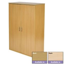 Newbury Office Environment Medium Cupboard Maple 80W x 40D x 1215H cm