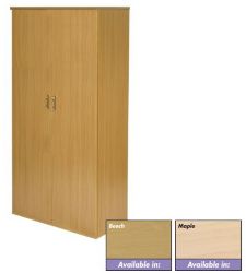 Newbury Office Environment High Cupboard Maple 80W x 40D x 160H cm