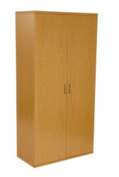 Newbury Office Environment Tall Cupboard Oak 80W x 40D x 83H cm