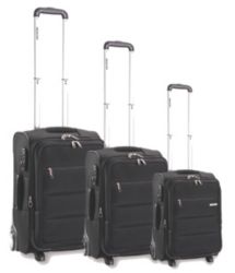 Manhattan 3 piece suitcase set Black