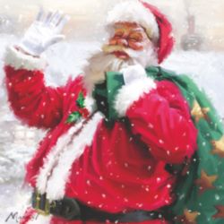 Ho Ho Ho Non Personalised Christmas Cards 160H x 160W mm