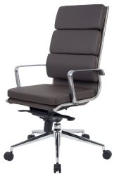 RS Pro Milan Executive High Back Chair Brown