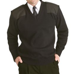 Alexandra Unisex V Neck Pullover Black Chest 54