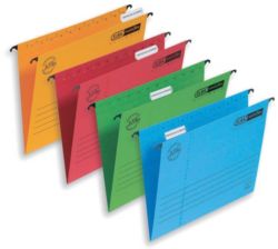 Elba Vertic Flex Ultimate Suspension File Foolscap Yellow Pack of 25