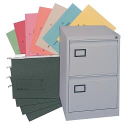 5 Boxes of Suspension Files plus FREE Cabinet Folders