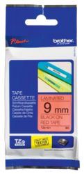 Brother P Touch TZE421 Label Tape 9mm x 8m Black On Red 