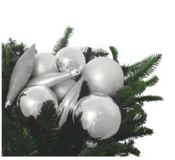 91 piece bauble pack Silver 