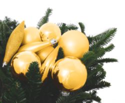 91 piece bauble pack Gold 