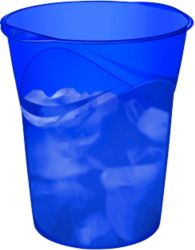 Cep Happy Waste bin 14L   Electric Blue