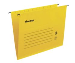 Niceday Flex Suspension File Foolscap Yellow Box 25