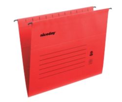 Niceday Flex Suspension File Foolscap Red Box 25