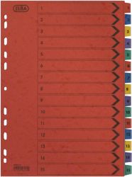 Elba A4 1 15 Press Board Divider