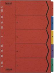 Elba A4 1 5 Press Board Divider