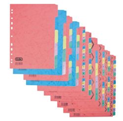 Elba A4 5 Part Press Board Divider