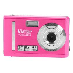 Vivitar V8018 8MP Digital Camera Pink 