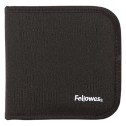 Fellowes Multimedia Storage Wallets Black 24 Capacity