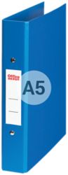 Office Depot A5 Plastic Ring Binder Blue 2 Ring