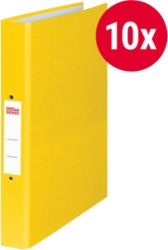 Office Depot A4 Paper On Board Ring Binder Yellow 2 Ring Pack 10