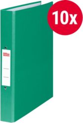 Office Depot A4 Paper On Board Ring Binder Green 2 Ring Pack 10