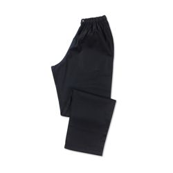 unisex Black chefs trousers Size XL Length 34ins 86cm Black