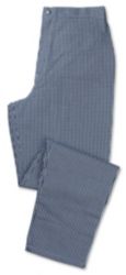 Womens Chefs trousers Size 8 Length 32ins 81cm Blue gingham