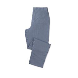 Womens Chefs trousers Size 10 Length 32ins 81cm Blue gingham