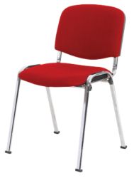 Niceday conference chair burgundy silver frame