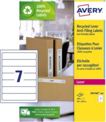 Avery Box Of 100 Recycled Short Filing Labels For Narrow Files 7 Labels Per Sheet