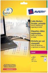 Avery Box Of 20 Large Cable Markers Laser Labels 10 Lables Per Sheet