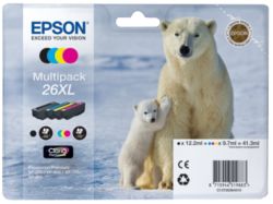 Epson T263640 Black 3 Colour Inkjet Multipack XL