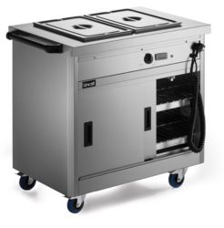 Lincat Panther 670 Hot Cupboard Bain Marie Top 2 GN