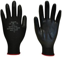 Polyco Matrix P Grip Glove Black Size 9 Large