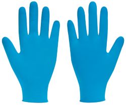 Polyco Bodyguards 4 Nitrile Powdered Disposable Gloves Blue Size 85 Medium