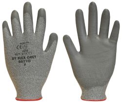 Polyco Dyflex Dyneema Gloves with Cut Resistance 3 Grey Size 9 Large