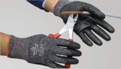 Polyco Dyflex Plus Gloves with Cut Resistance 5 Grey Size 8 Medium