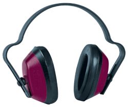 JSP Economuff Ear Defenders Black Red