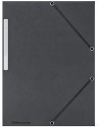 Office Depot 3 Flap Elasticated Folders A4 Black Pack of 10