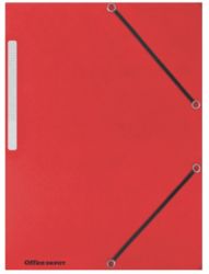 Office Depot 3 Flap Elasticated Folders A4 Black Pack of 10