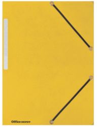 Office Depot 3 Flap Elasticated Folders A4 Yellow Pack of 10