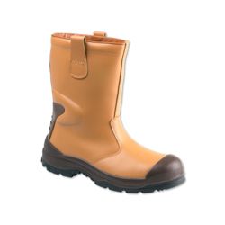 Unisex Rigger safety boot Size 9 Tan