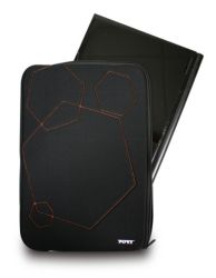 Port Designs Soho 156 Laptop Sleeve with Black Orange Stitching