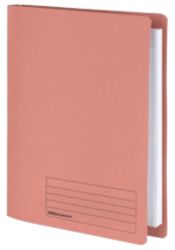 Office Depot Flar Bar Pocket Files Medium Weight Manilla 250gsm Foolscap Pink Pack of 5