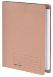 Office Depot Flar Bar Files Without Pocket Medium Weight Manilla 250gsm Foolscap Buff Pack of 50