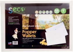 Clear Popper Wallets Pack of 5