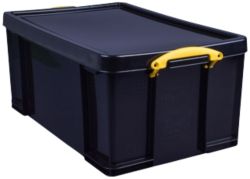 Really Useful Black Recycled Box 64 Litre Capacity